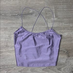 Slinky Lilac Cross Top💜
